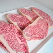 不买则亏：本来样子澳洲和牛排原切西冷M12（A5）雪花牛排400g+安佳小黄油