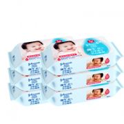 Johnson & Johnson 强生 婴儿 手口湿巾 80片*6包 24.9元包邮（需用券）
