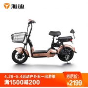 20点开始：Yadea雅迪A32548V锂电电瓶车