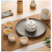网易严选 羊脂玉白紫金线 茶具套装 229元包邮