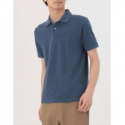MUJI 男子夏季珠地布POLO衫
