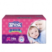 Anerle 安儿乐 干爽超薄婴儿纸尿裤 M78片  *2件 87.5元包邮（合43.7元/件）