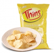 ￥9.9 Thins 薯片 薄切膨化食品零食土豆片175g