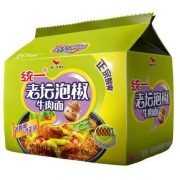 统一 老坛泡椒牛肉面 108克*5袋
