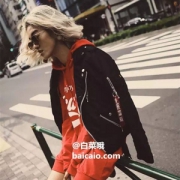 码全，Alpha Industries 阿尔法 Outlaw Biker 女士经典机车夹克WJO47504C1