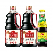 10点开始、88VIP：HADAY 海天 金标生抽 1280ml*2+上等蚝油520g 过期23.11元包邮（多重优惠）