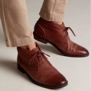 限42码，Clarks 其乐 Glide Chukka 男士系带皮马靴  Prime会员免费直邮