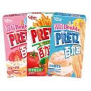 格力高（glico）咸味早餐休闲网红零食 百力滋香脆饼干棒 特惠三盒装