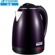 半球（Peskoe）电水壶1.8L 食品级304不锈钢电热水壶 双层防烫烧水壶 K218-A