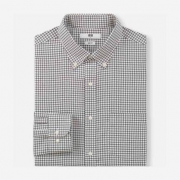 限尺码：UNIQLO 优衣库 409273 男装精纺弹力修身格子衬衫