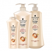 10点开始：Schwarzkopf 施华蔻 多效修护洗护套装 （洗600ml+洗200ml+润600ml） *2件 99元包邮（需用券，前1分钟）