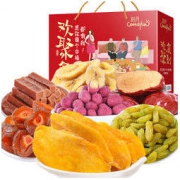 刻凡 混合装整箱礼盒休闲食品 多花+红枣片+山楂条（套餐一） 19.9元包邮