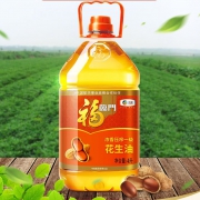 福临门 浓香压榨一级花生油 4L