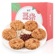 初吉 薏米红豆燕麦饼 代餐饼干 470g 14元包邮（需用券）