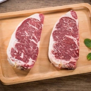 农夫好牛 澳洲黑安格斯M3+级西冷牛排 200g 1片装 *5件 +凑单品 141元包邮