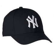 New Era 儿童款 MLB Basic NY Yankees 9Forty  可调节棒球帽 黑色