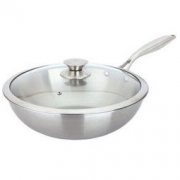 MAXCOOK 美厨 银月系列 MCGU-YY32 炒锅 32cm *3件 267元包邮（合89元/件）