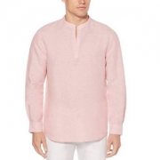 PrimeDay特价，Perry Ellis 派瑞·艾力斯 男式亚麻棉衬衫 M码
