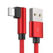 古尚古 iPhone数据线 单弯头1米 红/黑色可选 2.8元包邮（需用券）