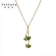 fellala 翡拉拉 银杏系列 FL15C40019 银杏吊坠