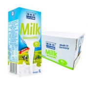 绿林贝脱脂牛奶1L*12盒*2件