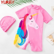 YUKE 羽克 可爱独角兽 儿童连体泳衣 29元包邮（需用券）