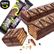 蓓嘉乐 坚果花生巧克力威化饼干 240g *2件 券后12.9元包邮
