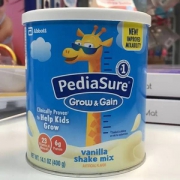 美国雅培 PediaSure 小安素助成长婴幼儿营养奶粉 香草味 400g*6罐