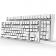 iKBCW2002.4G无线机械键盘（Cherry红轴、PBT、87键、白色）