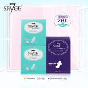 spa7ce/七度空间 卫生巾 3包 共26片 19.9元包邮（第二件半价）