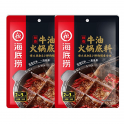 海底捞 醇香牛油火锅底料 150g*2袋 送火锅川粉1包 15元包邮（需用券）