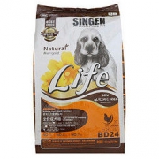 SINGEN 发育宝 BD24 成犬天然活力狗粮 10kg 124.8元包邮（需用券）