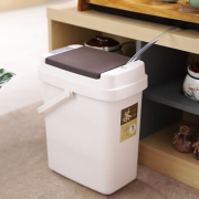 梦庭 A58187 塑料茶叶垃圾桶 带盖 7L *5件 99.5元包邮（合19.9元/件）