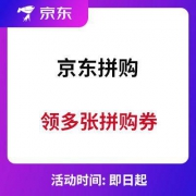 京东拼购 可领多张拼购券
