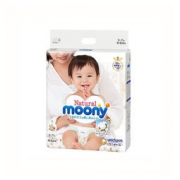 Natural Moony 尤妮佳 纸尿裤 皇家系列 婴儿纸尿裤 自然棉 M号 64片*3件