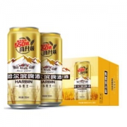 Harbin/哈尔滨啤酒 小麦王高升装 550ml*20听 54.9元包邮 赠醇爽330ml*2罐