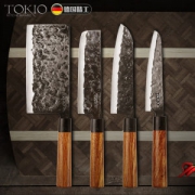 德国进口 TOKIO KITCHENWARE 手工锻打锤纹刀具 4件套 199元包邮