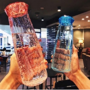 圣西欧 钻石玻璃水杯 约500ml *2件 13.8元包邮（需用券，合6.9元/件）