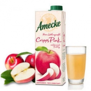 爱美可进口果汁德国NFC非浓缩复原750ml*2瓶装鲜榨100%克里普斯粉红苹果汁 *2件 79元（合39.5元/件）