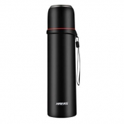 HAERS 哈尔斯 LB-500F-10不锈钢保温杯曜石黑500ml