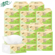 ￥29.95 清风抽纸原木纯品纸巾批发整箱30包