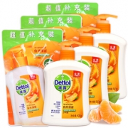 Dettol 滴露 自然清新抑菌洗手液套装（500g+300g）*3套 33.9元