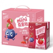 蒙牛 Mini真果粒 牛奶饮品（草莓）康美苗条包 125mL×20包 *2件