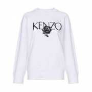 KENZO 高田贤三 女士白色LOGO图案棉质圆领运动衫 F95 2SW779 1540元包邮（1件5折）