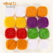 英国进口，Vital Baby 韦特儿 婴儿储存辅食盒30ml*16个