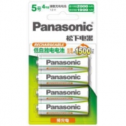 Panasonic 松下 5号充电电池 2000毫安 4节 可1500次充电循环