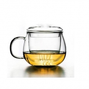 即物 玻璃花茶杯 300ml