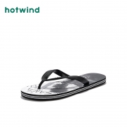 hotwind 热风 H61M9210 2019年夏季男士拼色平底人字拖 35元