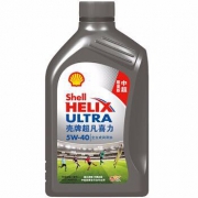 20点开始、京东PLUS会员：Shell 壳牌 超凡喜力全合成机油 中超限量版Helix Ultra 5W-40 SN级 1L *4件 186元包邮（需用券，合46.5元/件）