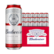 百威啤酒小麦醇正拉罐500ml*18听 券后￥104